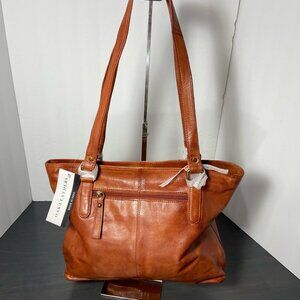 Oak & Leather Genuine Leather Tote – NWT